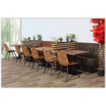 Horeca Eetbank - SAFRAN - Cognac Vintage Microvezel - Afbeelding 7