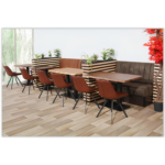 Horeca Eetbank - SAFRAN - Cognac Vintage Microvezel - Afbeelding 9