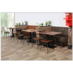 Horeca Eetbank - SAFRAN - Cognac Vintage Microvezel - Afbeelding 12