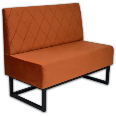 Horeca-Eetbank-Troje-Fluweel-Velvet-Roest