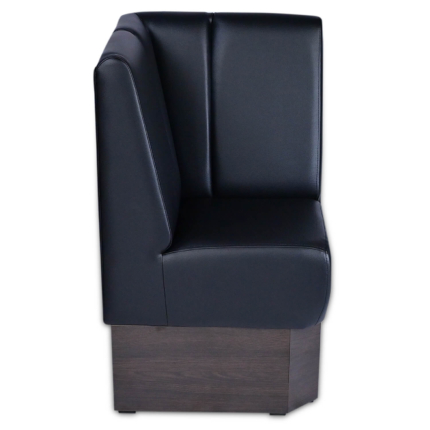 Horeca-Hoek-Eetbank-Rome-Kunstleer-Zwart