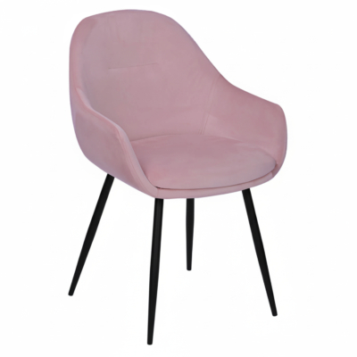 Horeca-Armstoel-OSLO-Velvet-Fluweel-Roze