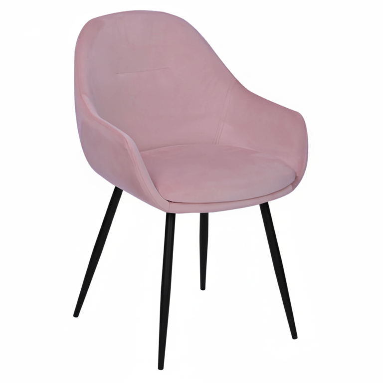 Horeca-Armstoel-OSLO-Velvet-Fluweel-Roze
