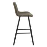 Horeca-Metalen-Barstoel-EMPERIO-Olijf-Vintage-Microvezel-Z