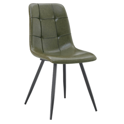 Horeca-Stoel-NILA-Olijf-Kunstleer