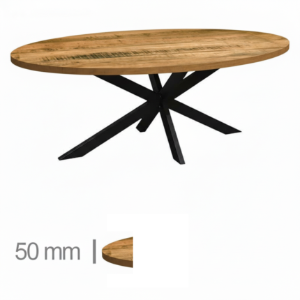 Horeca-Ovale-Eettafel-Met-Onderstel-ZIGGY-MANGO-200